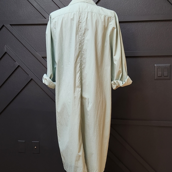 Vintage Trench Coat Leaf Green - Picture 4 of 11